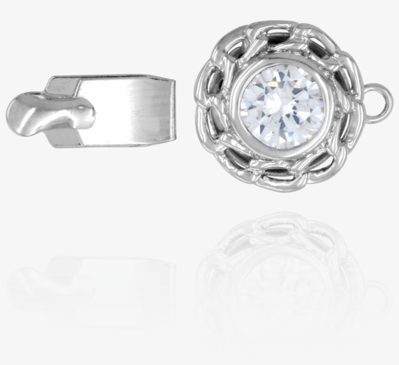 Brass Clasp With Scalloped Circle Design - Pre-engagement Ring, transparent png download