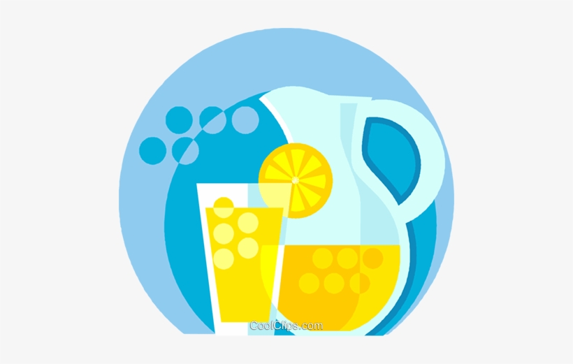 Lemonade Glass And Pitcher Royalty Free Vector Clip - Victimitis Virus, transparent png download