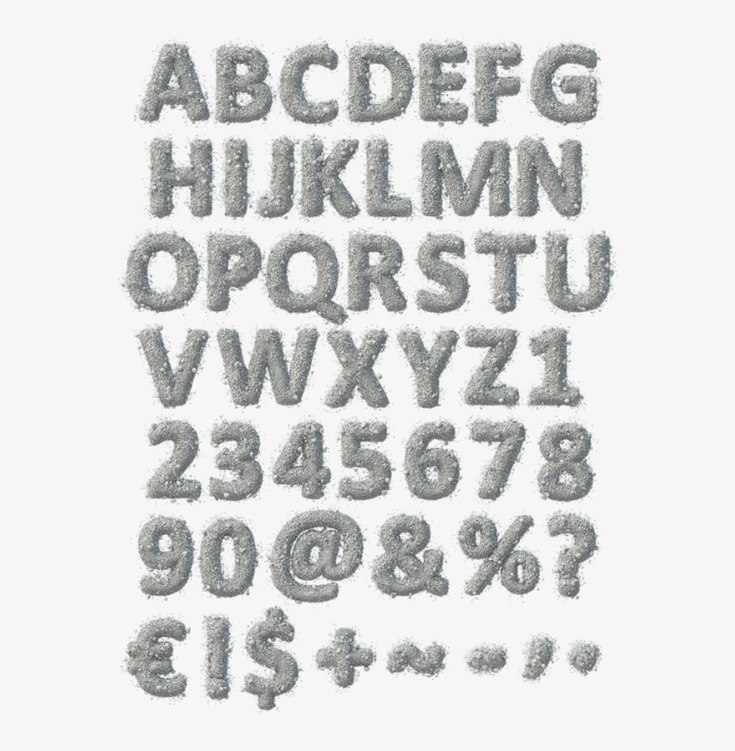 Stone Dust Gray Font - Letter, transparent png download