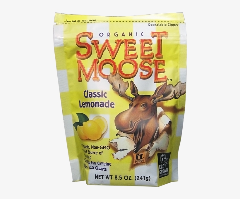 Funfresh Foods Organic Lemonade Bag-8 - Funfresh Organic Sweet Moose Lemonade - 8.5 Oz Pouch, transparent png download
