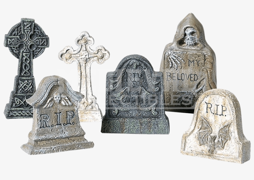 Halloween Village Accessories By Department - Department 56 Halloween Tombstones 53065 Set Of 6, transparent png download