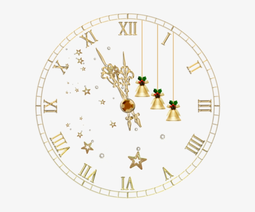 Horloge Clock Reloj Relógio Nouvel An Voeux - Clock, transparent png download