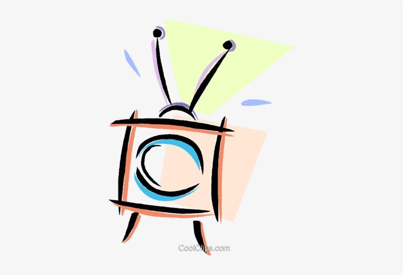 Television With Rabbit Ears Royalty Free Vector Clip - Teoria Del Cultivo Comunicacion, transparent png download