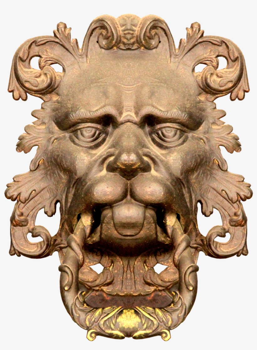 Doorknocker Lion Lion Head - Lion, transparent png download