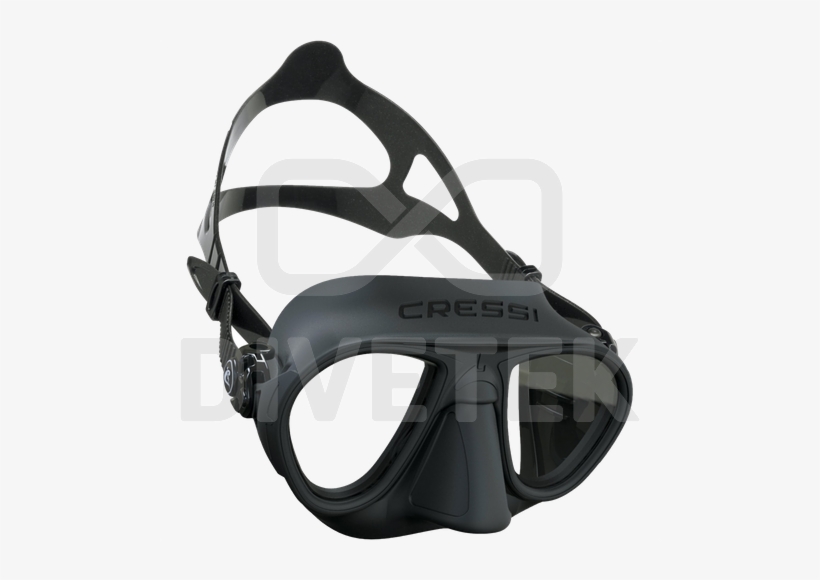 Calibro Mask Black - Cressi Calibro Mask Green, transparent png download
