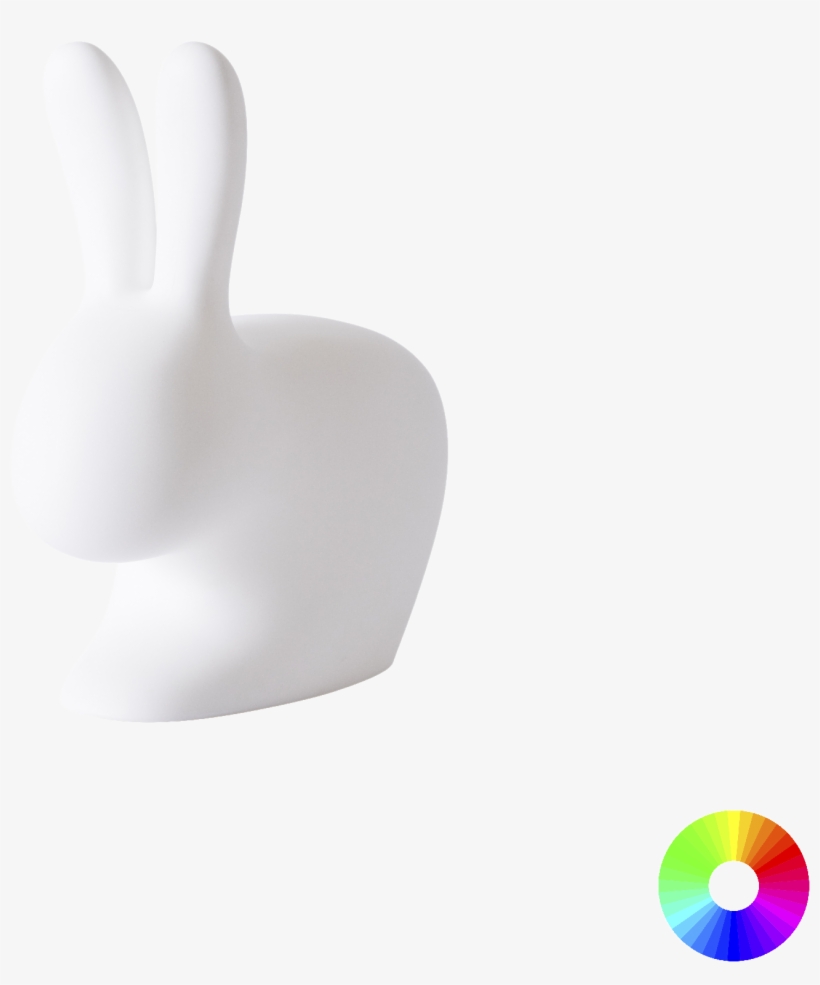 01 Qeeboo Rabbit Lamp Small Outdoor Led By - Stefano Giovannoni, transparent png download