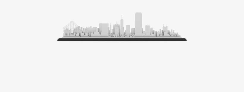San Francisco Stainless Steel Skyline - San Francisco, transparent png download
