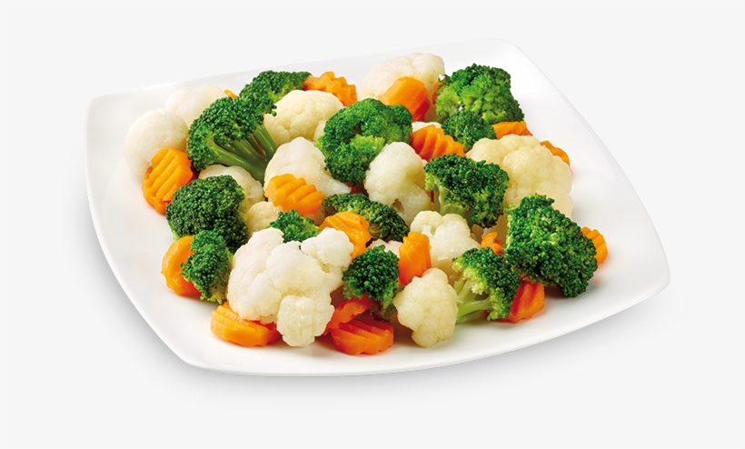 Side Dish With Broccoli, Cauliflower And Carrots - Cauliflower, transparent png download