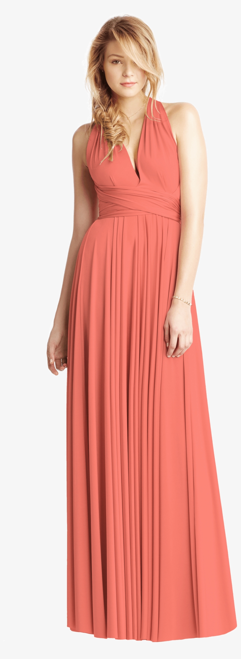 Twobirds Classic Ballgown In Coral - Dress, transparent png download