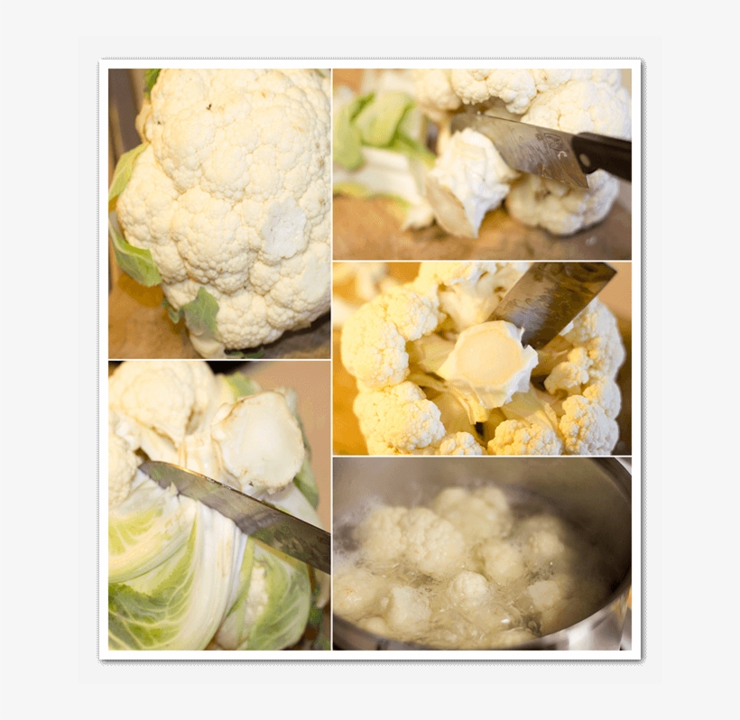 Cut The Outside Leaves Of The Cauliflower - Cauliflower, transparent png download