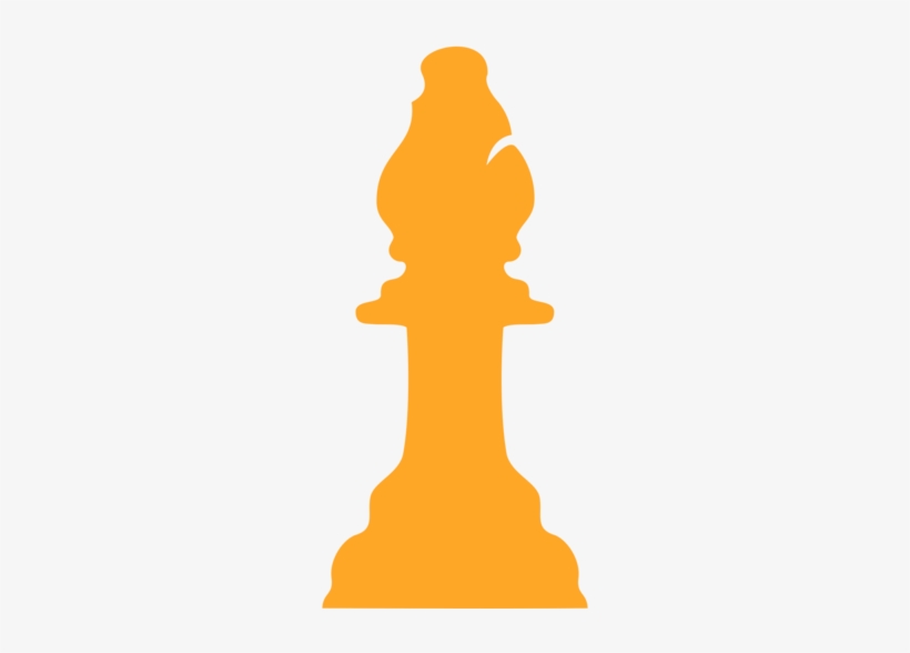 Chess Piece Bishop Staunton Chess Set Knight - Alfil Silueta, transparent png download