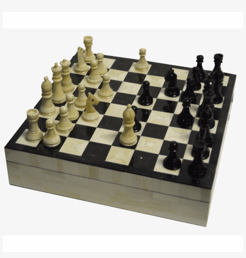 Bone Chess Set By A - Chess, transparent png download