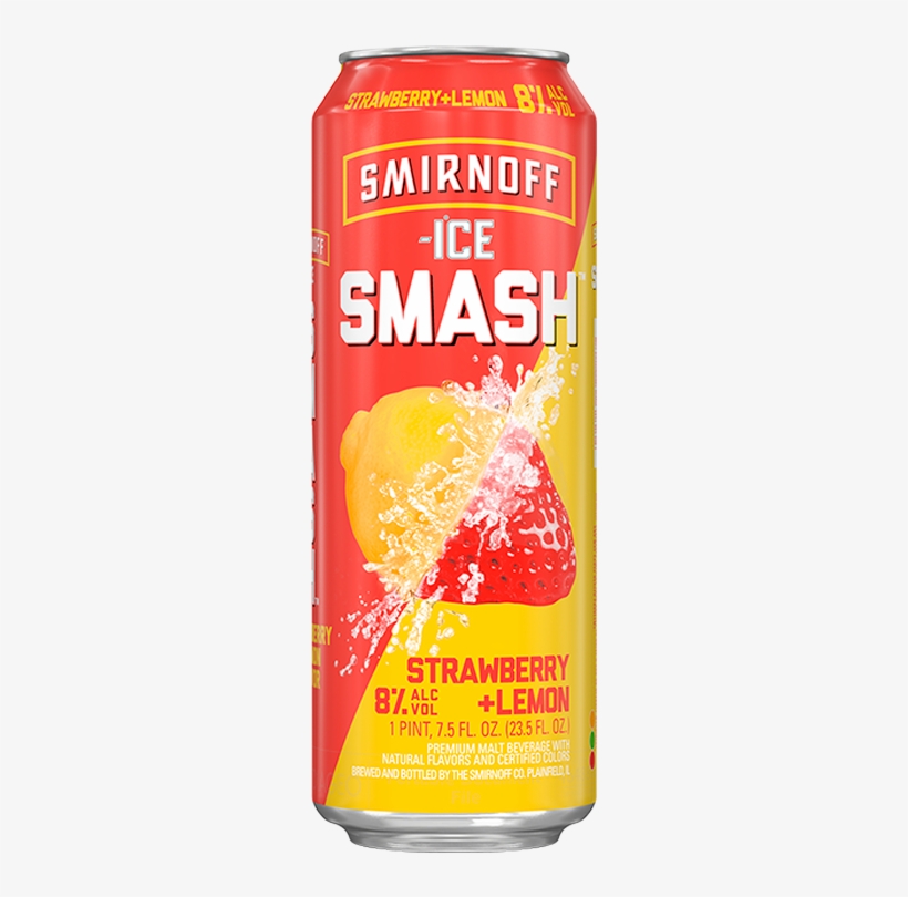 Smirnoff Ice Smash Strawberry Lemon - Smirnoff Smash Strawberry Lemon, transparent png download