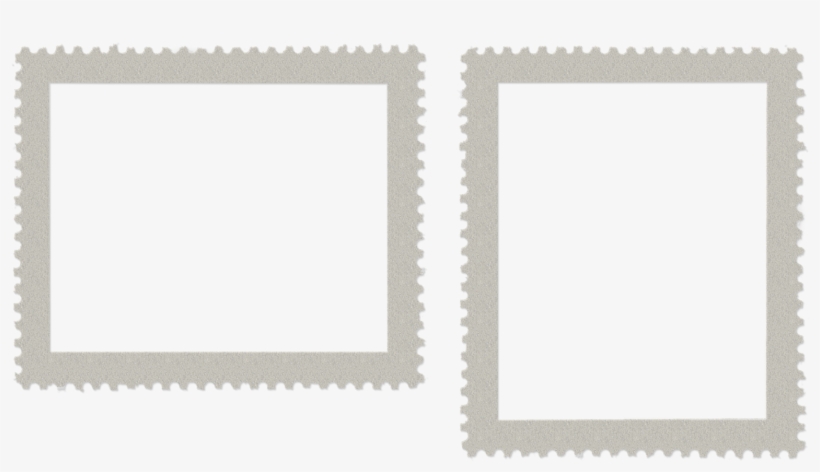 Postage Stamp Border Dirty - Beige, transparent png download