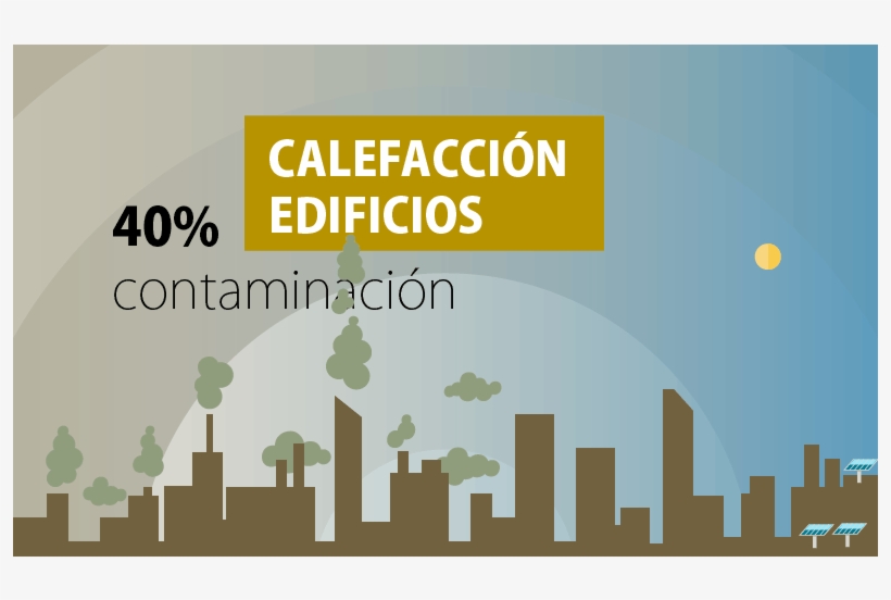 La Calefacción De Los Edificios Suponen Más Del 40% - Building, transparent png download