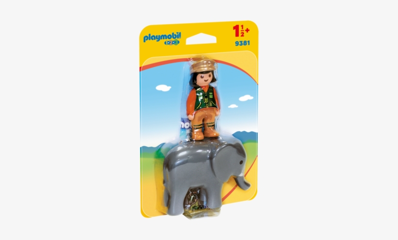 Playmobil 123 - Playmobil 9256 Man With Dog, transparent png download