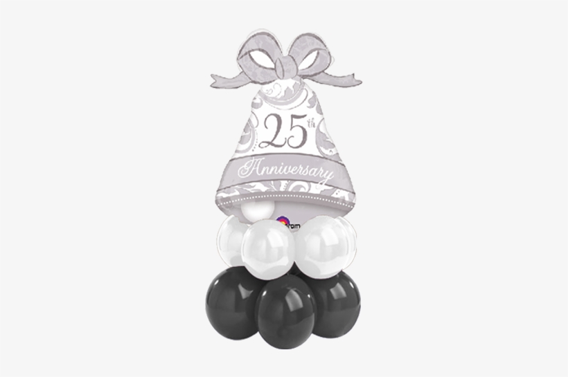 Ring In Silver Anniversary Balloons - 25th Anniversary Super Shaped Foil Balloon, transparent png download