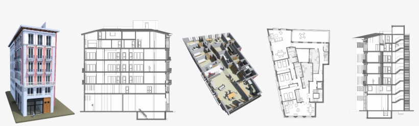 Ejemplo De Levantamiento De Planos De Edificio De La - Planos De Un Edificio, transparent png download