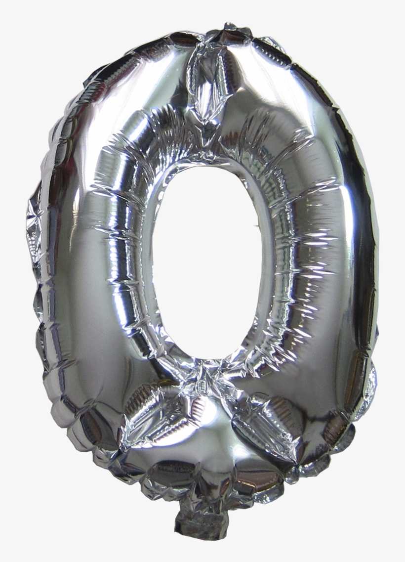 Number Balloons - Balloons (silver), transparent png download