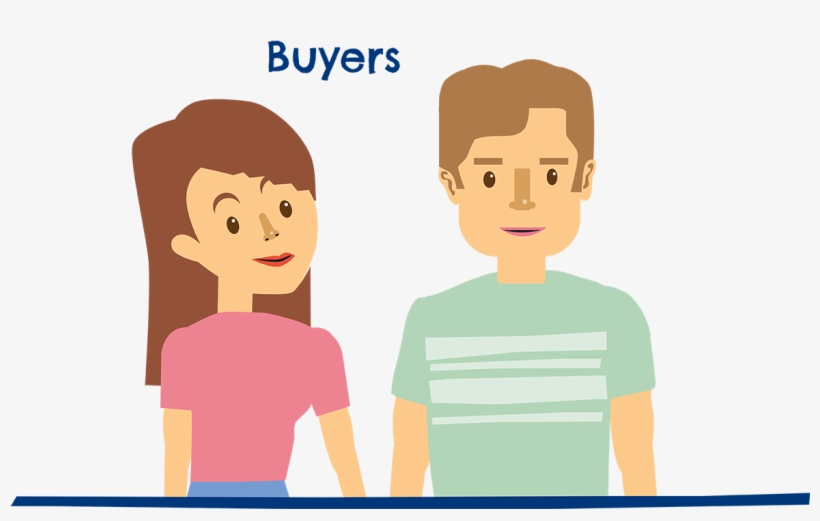 Cartoon Man And Woman With Text Overhead That Reads - Cartoon, transparent png download