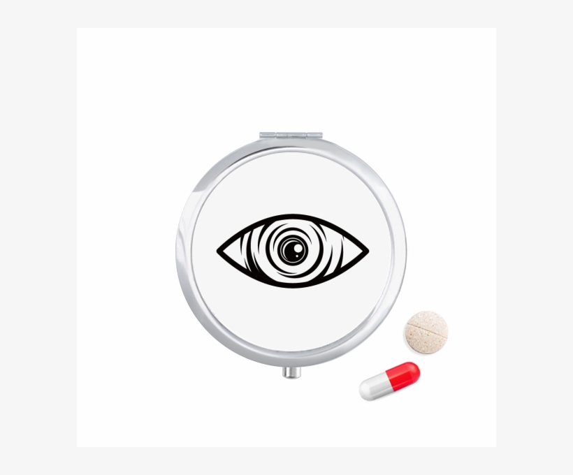 Black Decoration Eye Vector Pattern Travel Pocket Pill - Pharmaceutical Drug, transparent png download