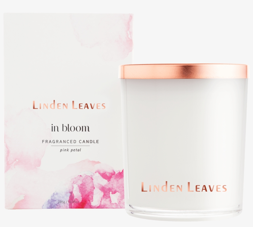 Juliet's Festive Edit - Linden Leaves In Bloom Pink Petal Fragranced Candle, transparent png download