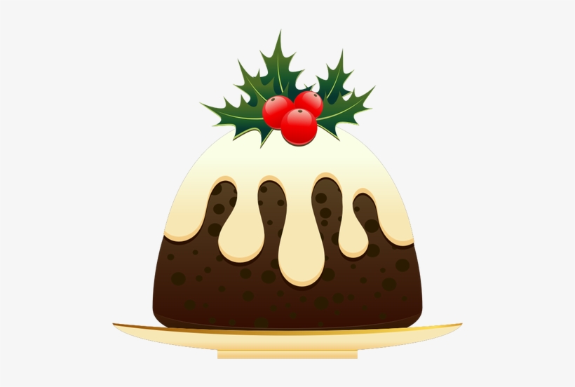 Christmas Pudding With Vector Graphics Public Domain - Clip Art Christmas Pudding, transparent png download