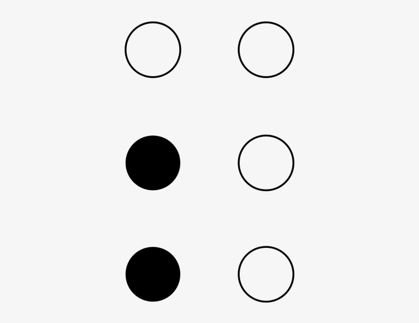 File - Braille Semicolon - Svg - Semicolon, transparent png download