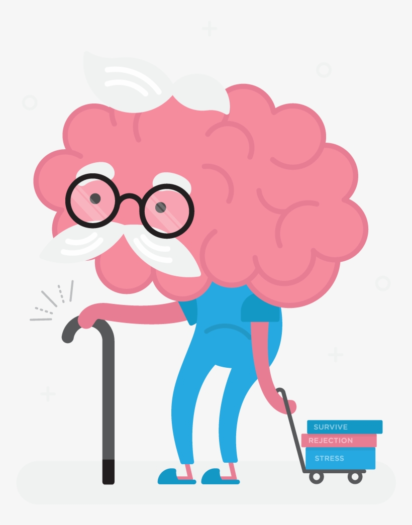 What Happens To Our Brain When We Present Slidecamp - Old Brain Clip Art, transparent png download