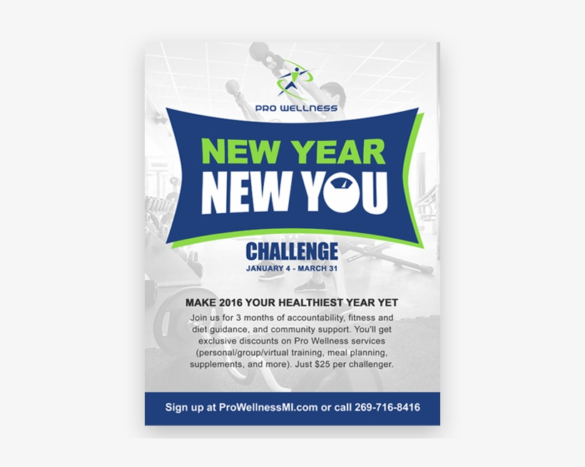 Pro Wellness New Year New You Branding And Advertising - Advertising, transparent png download