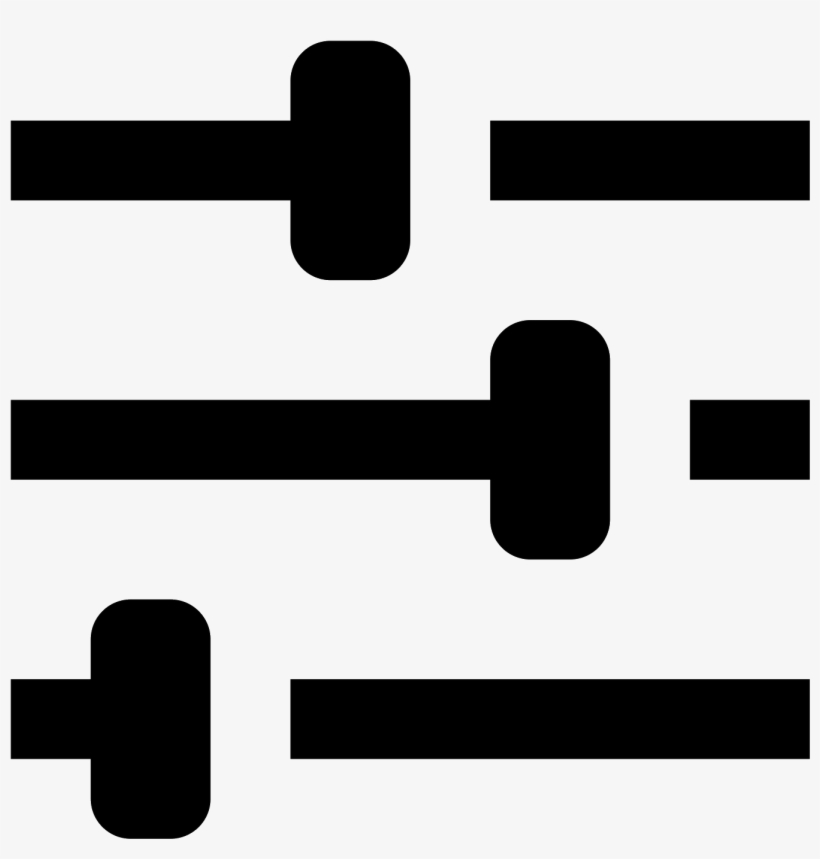 Poziome Ustawienia Miiksera Icon - Sliders Icon, transparent png download