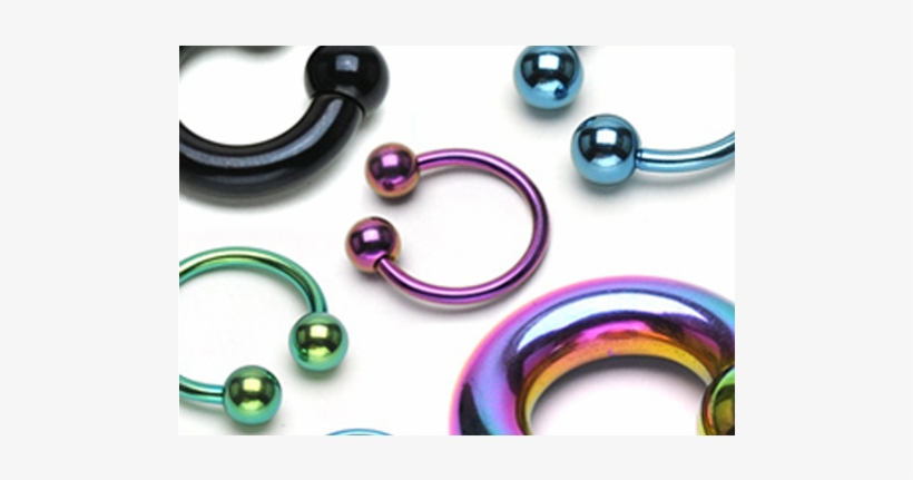 Eb2538z - Titanium Anodized Circular Barbell, 2 Ga, transparent png download