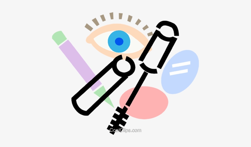Eye Makeup With Eyeliner Royalty Free Vector Clip Art - Cosmetics, transparent png download