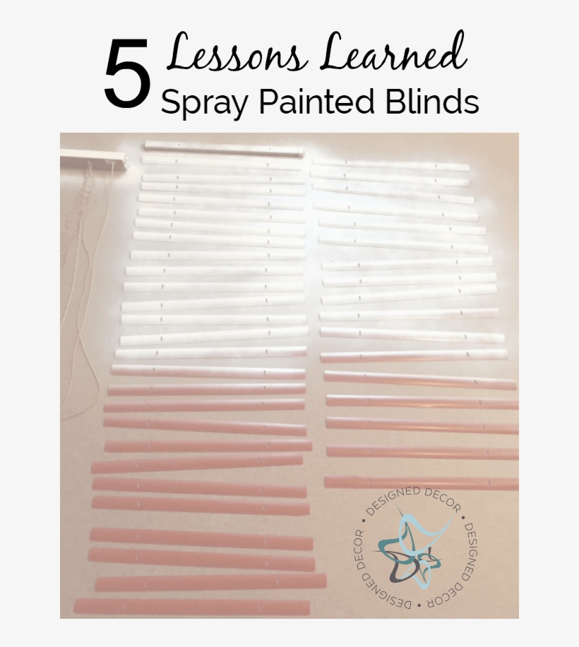 Lessons Learned Spray Painted Blinds Spray Paint Wooden Blinds PNG