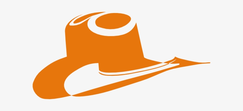 Cowboy Hat Clip Art At Clker Com Vector Clip Art Online - Orange Cowboy Hat Clipart, transparent png download