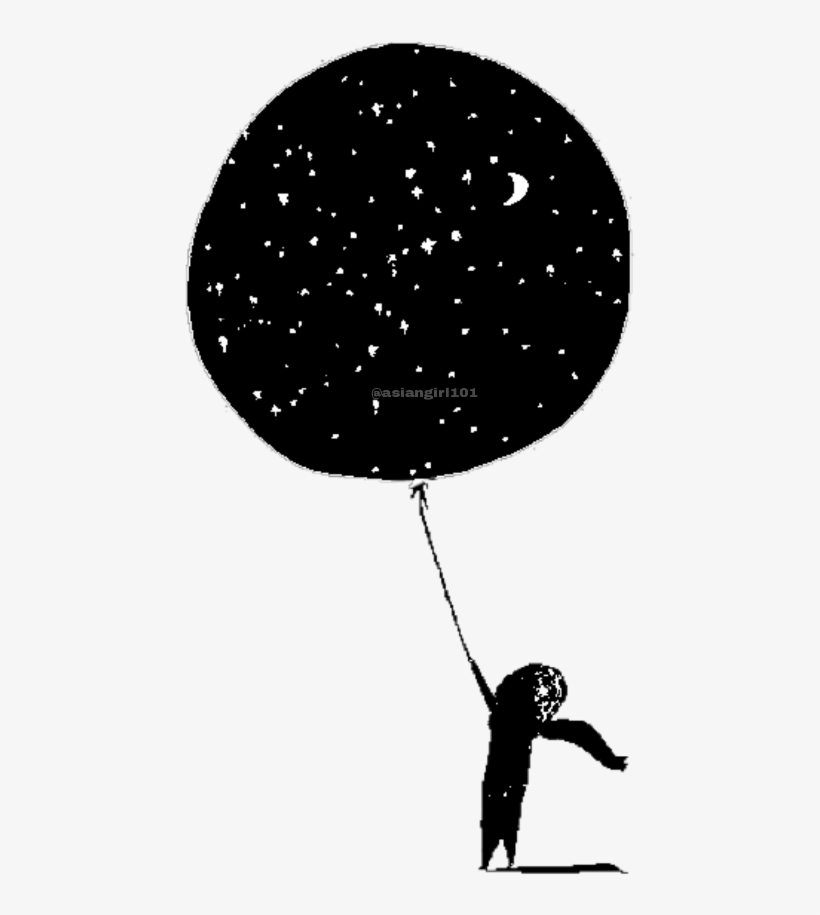 Boy Moon Silhouette Ftestickers - Illustration, transparent png download