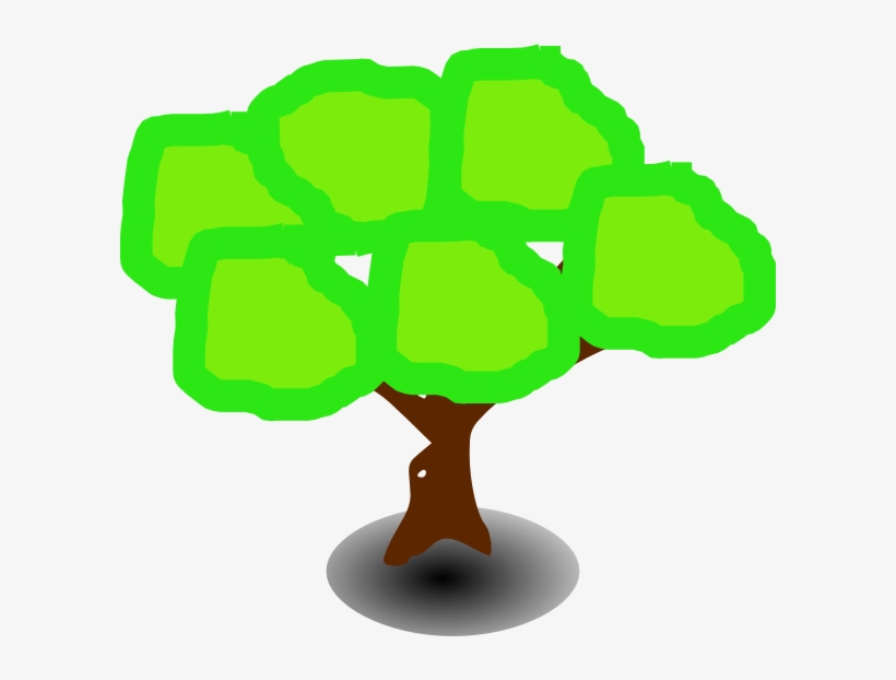 Six Green Dumpling Tree Clipart Png For Web - Clip Art, transparent png download