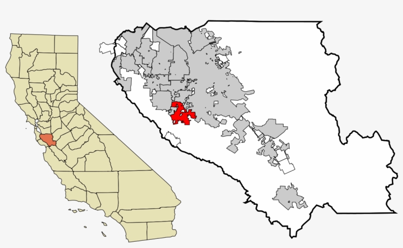 Santa Clara County California Incorporated And Unincorporated - Unincorporated Areas Of Santa Clara County, transparent png download