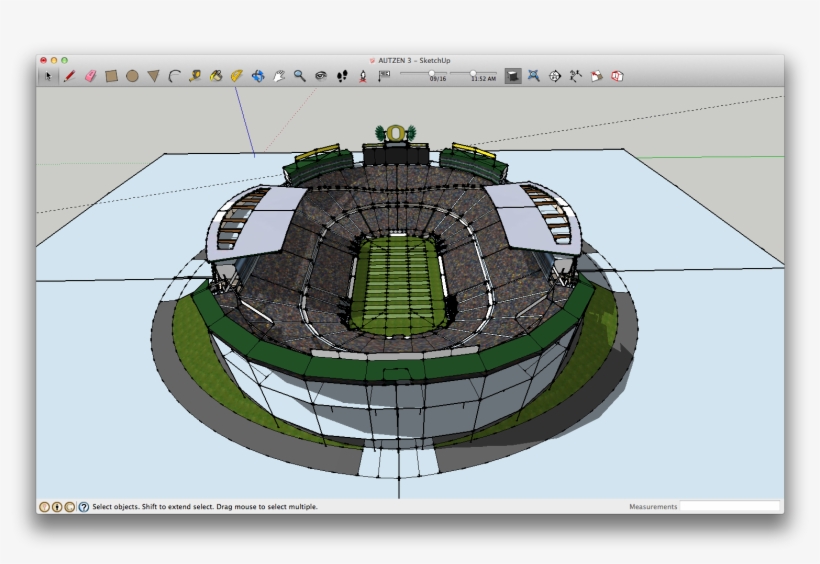 Autzen Stadium Expansion - Football Stadium Sketch Up, transparent png download