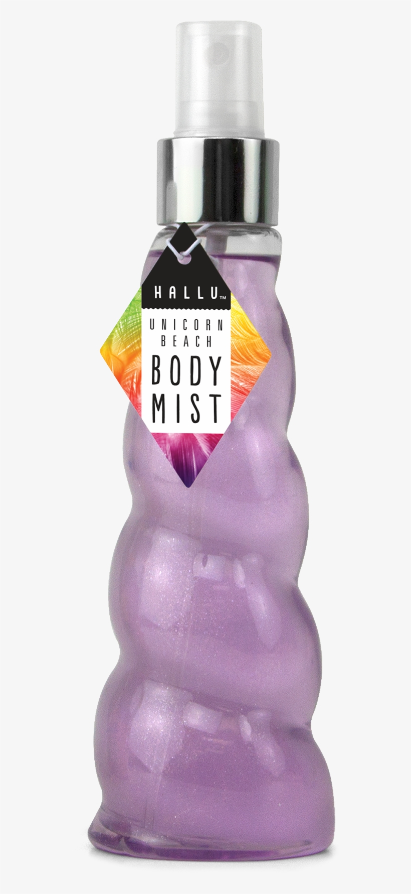 Hallu Unicorn Fragrance Mist, Unicorn Beach Scent, - Plastic Bottle, transparent png download