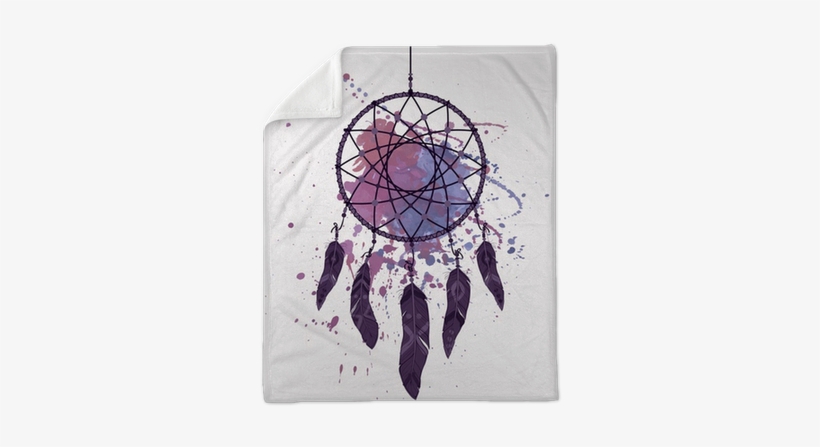 Vector Illustration Of Dream Catcher With Watercolor - Coque Samsung S5 Attrape Reve, transparent png download
