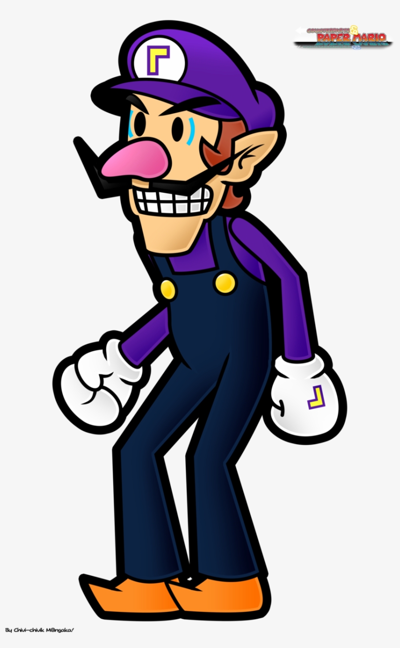 Super Paper Mario Waluigi, transparent png download
