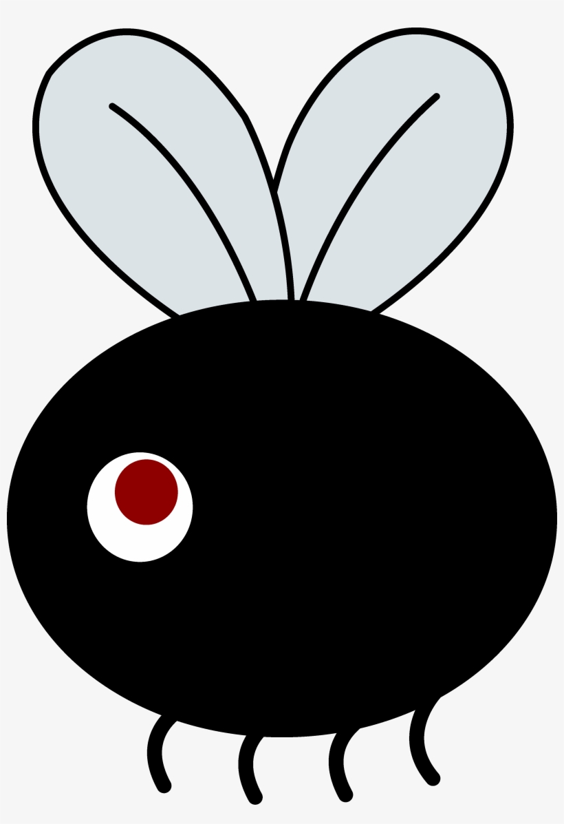 Little Black Fly - Flies Clipart, transparent png download