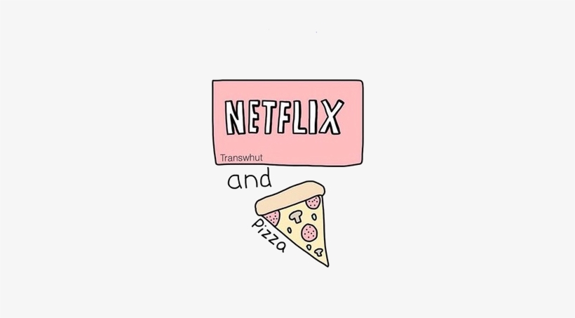 90 Images About Transparent On We Heart It - Netflix And Pizza Png, transparent png download