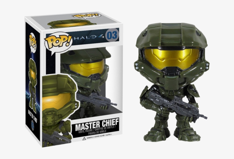 Master Chief Pop Vinyl Figure - Funko Pop Halo, transparent png download