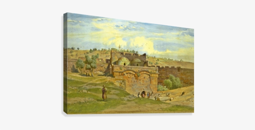 The Golden Gate, Jerusalem, The Mount Of Olives Beyond - Mount Of Olives Paint, transparent png download