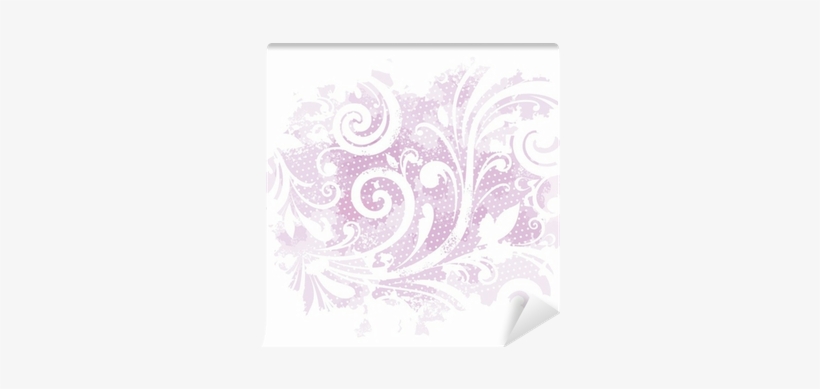 Watercolor Splatter With Floral Pattern - Wall, transparent png download