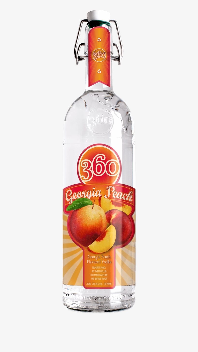 Each Sip Of 360 Georgia Peach Is Like Taking A Bite - 360 Red Delicious Apple Vodka, transparent png download
