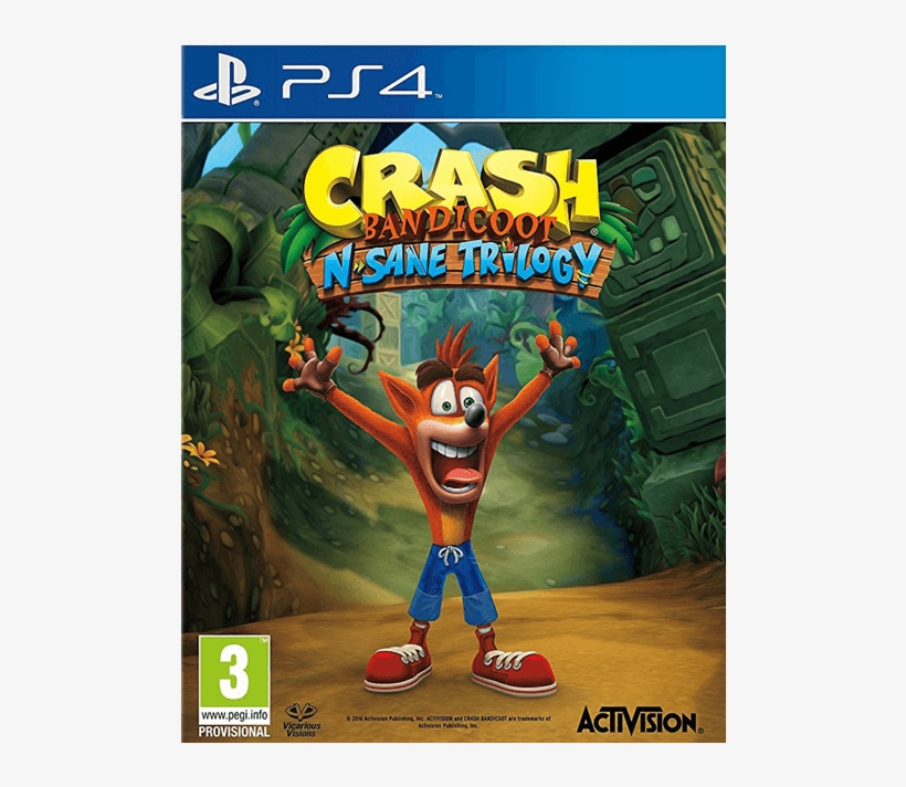 Crash Bandicoot N - Crash Bandicoot Ps4 N Sane Trilogy, transparent png download