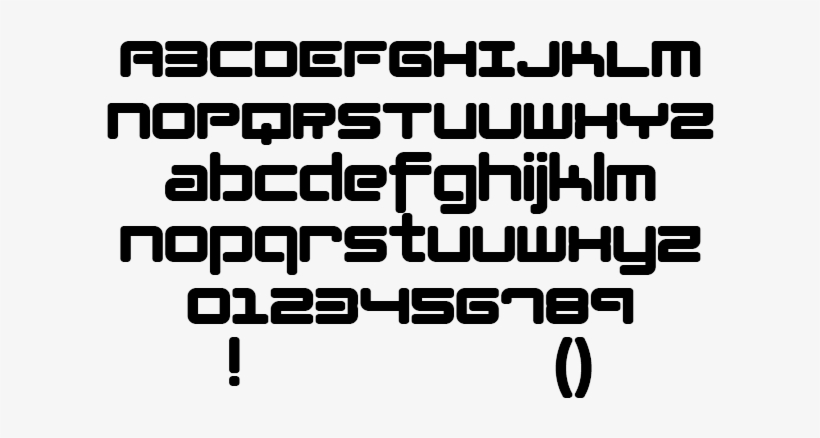 Techno Lotusflower Example Lotusflower Character Map - Font Robotic, transparent png download